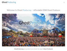 Tablet Screenshot of ghostproducing.com